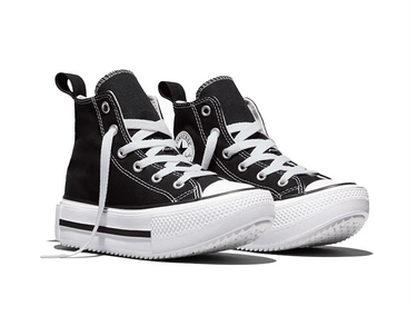 Zapatilla Converse Double Stack Niños Negro