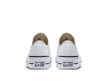 Zapatilla Converse Chuck Taylor Plataforma Cuero Mujer Blanco